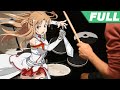 Sword Art Online OP Full -【Crossing Field】by LiSA - Drum Cover