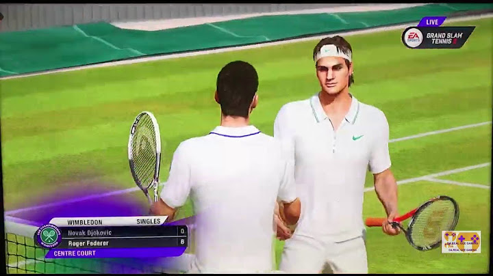 GRAND SLAM TENNIS 2 EA SPORTS FADES & FANTASY CLASSICS NIVEAU SUPERSTAR R. Federer VS Novak Djoko...
