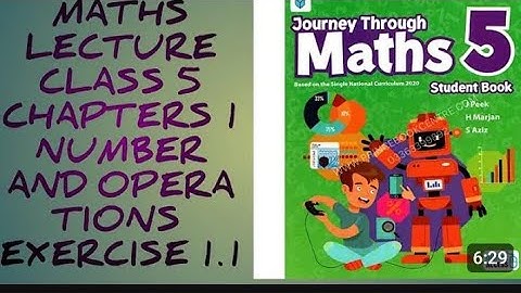 Journey Through Maths Class 5 | Chapter Exercise 1.1 Number and operations#1000subscribers#youtube