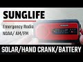 SUNGLIFE Emergency Solar Hand Crank Radio