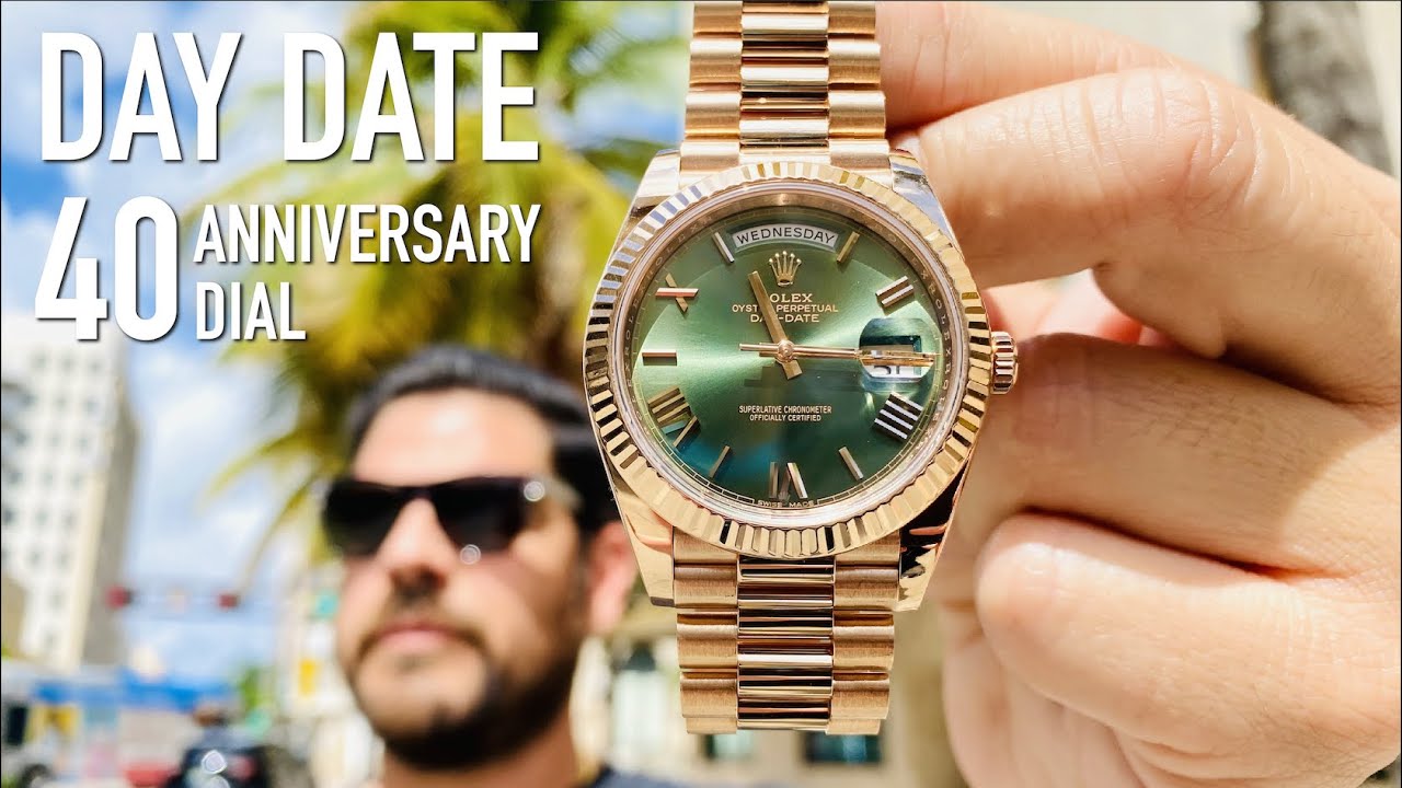 Taxpayer Krympe Beliggenhed Rolex Day-Date 40 Green Dial - $100k Rolex President Anniversary?? - YouTube