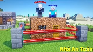 NÂNG CẤP THÀNH CÔNG NHÀ AN TOÀN BẰNG ĐẤT ĐẦU TIÊN CỦA MÌNH TRONG MINECRAFT | Thử Thách SlenderMan