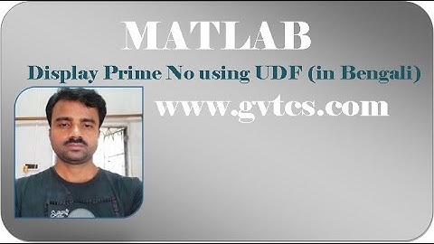 MATLAB: Display Prime Numbers within a given range using User Define Function