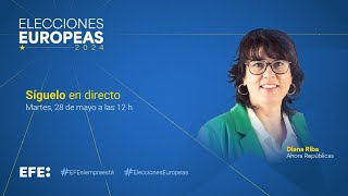 🔴📡 Rueda de prensa de Diana Riba, candidata de Ahora Repúblicas a las elecciones europeas