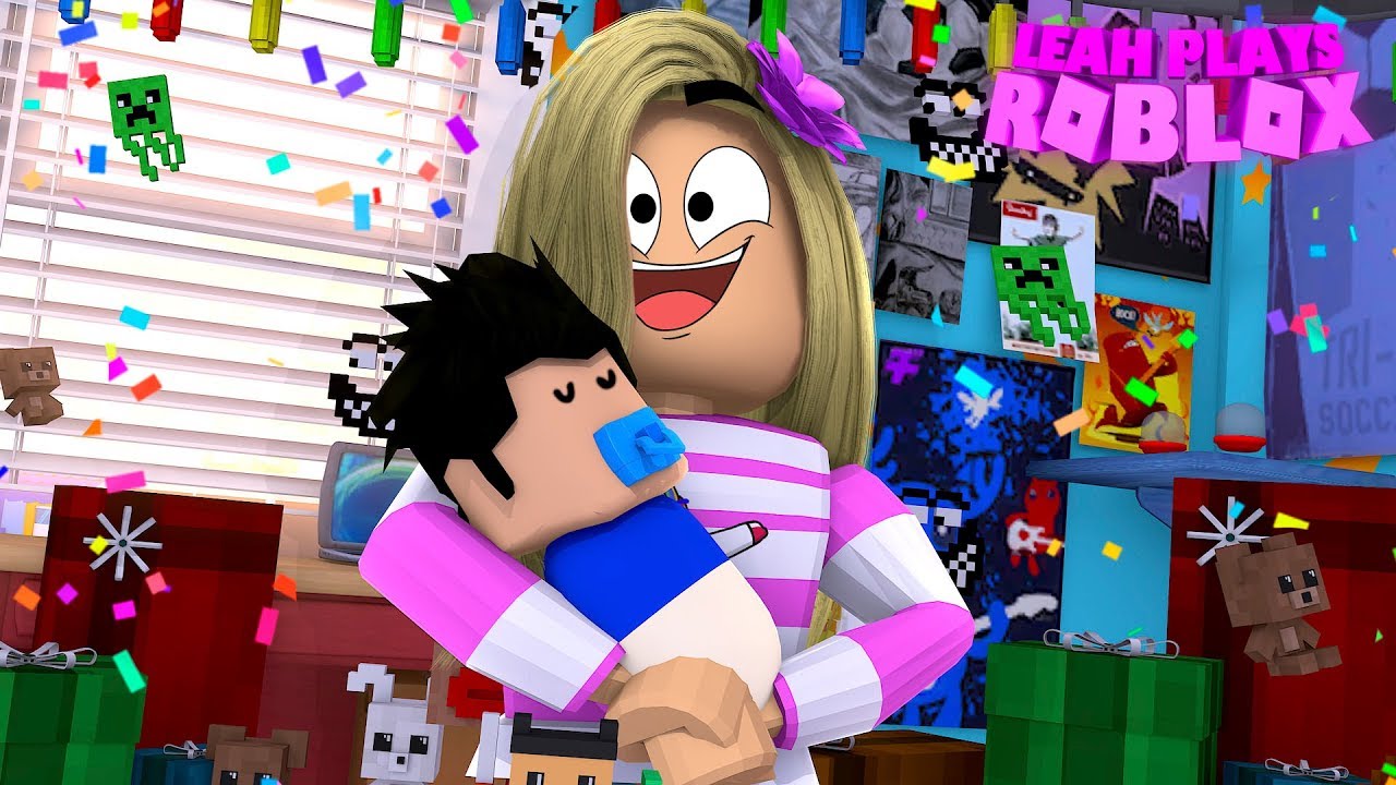 Roblox Little Leah Plays Leah Adopts A Lost Baby In Meep City Youtube - notleah roblox meep city