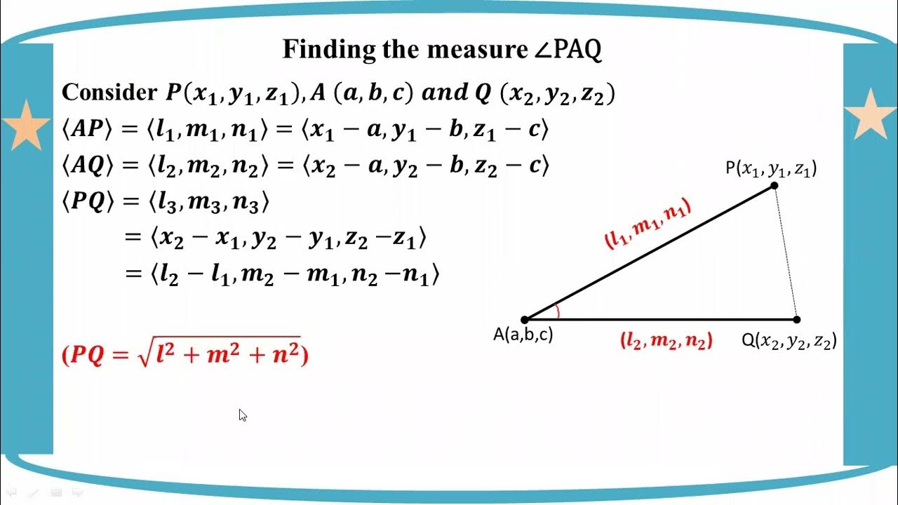 # Grade 12 Math (ch 3) Finding the measure ∠PAQ - YouTube