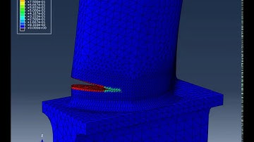 Crack Propagation Turbine Blade - 10% airfoil Height