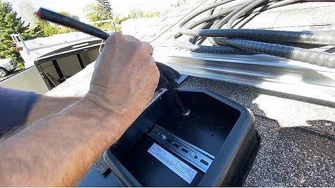 Passing Solar Electrical Cable Through a Roof.