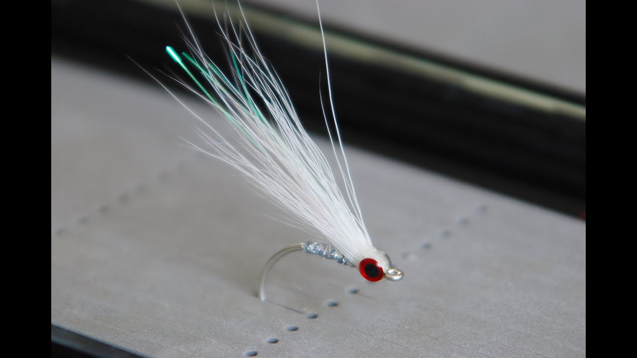 Bucktail Glass Minnow - UNDERWATER Footage - Saltwater and Freshwater  Streamer Fly 