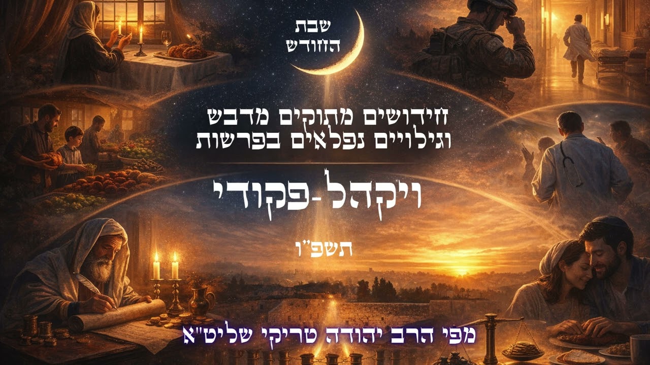 שבת החודש - שיעור מרתק ומדהים על פרשות ויקהל-פקודי תשפ