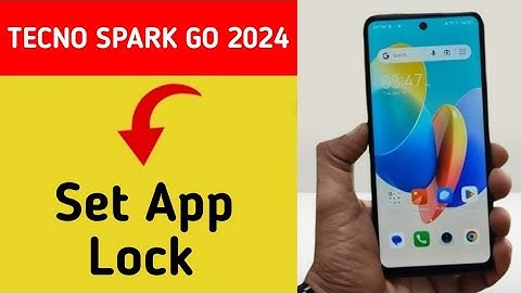 how to set App lock, Tecno Spark go 2024 me  Applock kaise set kare