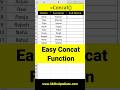 Mastering Concatenation in Excel: Combine and Merge Data Effortlessly #exceltutorial #exceltips 🤩🥳