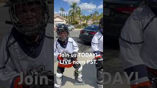 Going LIVE today at noon PST.🏒🥅 #beleafinfatherhood