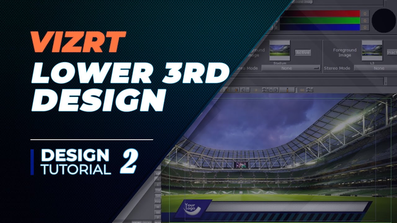 Vizrt Design Tutorial 2-3, Lower Third Design - YouTube
