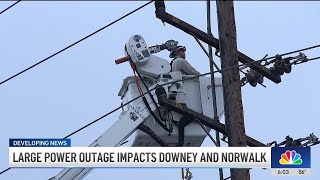 Large power outage impacts Downey and Norwalk
