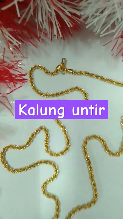 Kalung model Untir kadar 60 % #kalung#emas#goesnatural