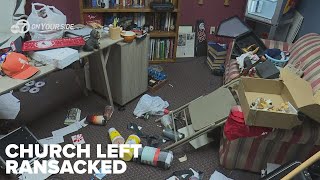 An Arkadelphia church is picking up the pieces after someone broke in and ransacked it