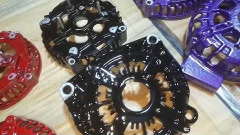 Powdercoating complete and ready for assembly. Js-Alternators.com 🇺🇸