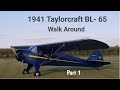 1941 Taylorcraft BL-65 Part 1