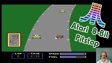 Atari 8-Bit Game Play, Pitstop