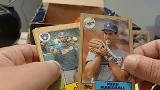 Opening 1987 Topps Baseball Rack Pack: The Hunt for Barry Bonds Rookie Card continues