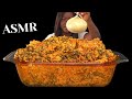 Asmr fufu  egusi soup mukbang turkey wings nigerian food no talking soft eating sounds