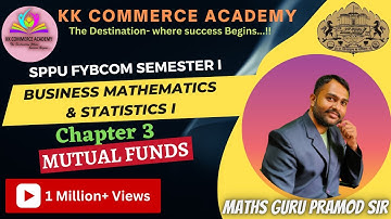 Fybcom | Sem 1| Business Mathematics & Statistics I | Chapter 3| Mutual Fund | Whole Chapter in 1 Go