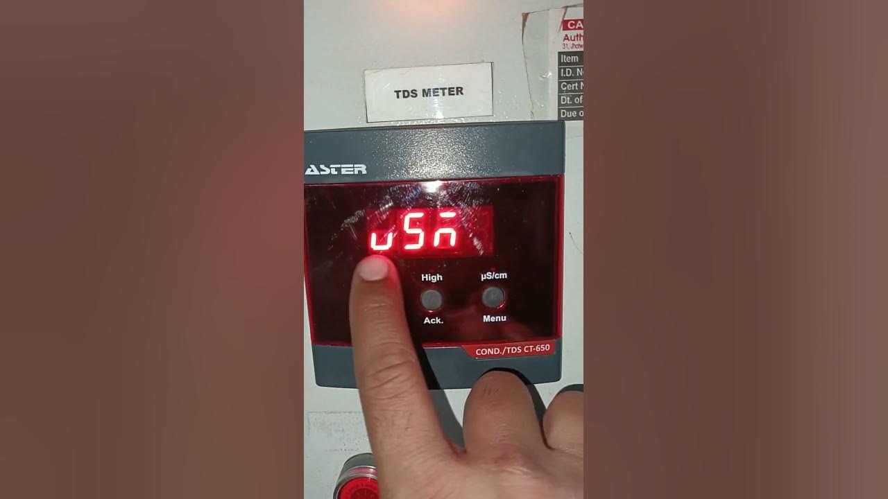 How do the Setting of Conductivity/TDS Meter Aster CT/TDS 650 YouTube