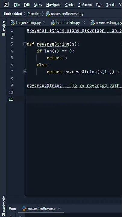 Not talking python string reverse - YouTube