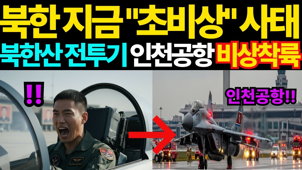국정원도 예상 못 한 변수, 북한 전투기의 인천공항 비상착륙