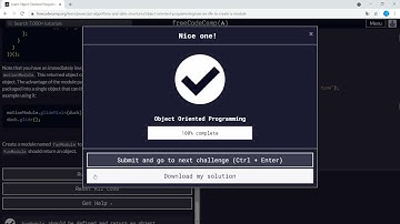 Object Oriented Programming (26/26) | Use an IIFE to Create a Module | freeCodeCamp
