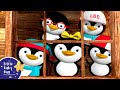 5 Little Penguins | Winter Nursery Rhymes for Babies | Songs for Kids | Sing with Little Baby Bum