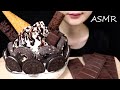 ASMR CHOCOLATE ICE CREAM SUNDAE MUKBANG مثلجات الشوكولاته 초콜릿 아이스크림 パフェ EATING SOUNDS NO TALKING