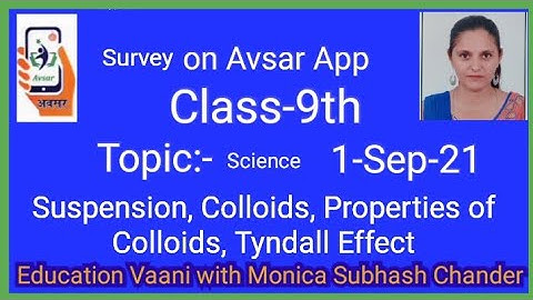 Active survey on Avsar App Class-9th Science lesson 2