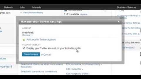Connect LinkedIn With Twitter
