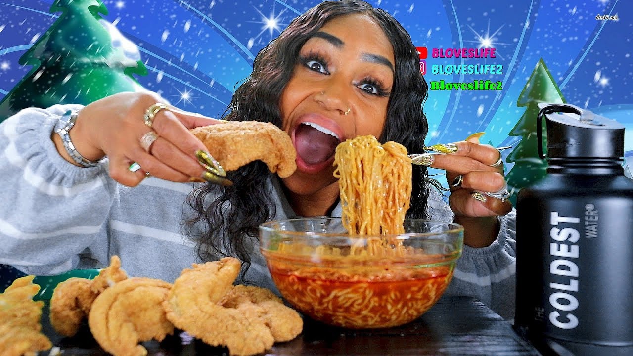 Fried Catfish & 2X Spicy Noodles YouTube