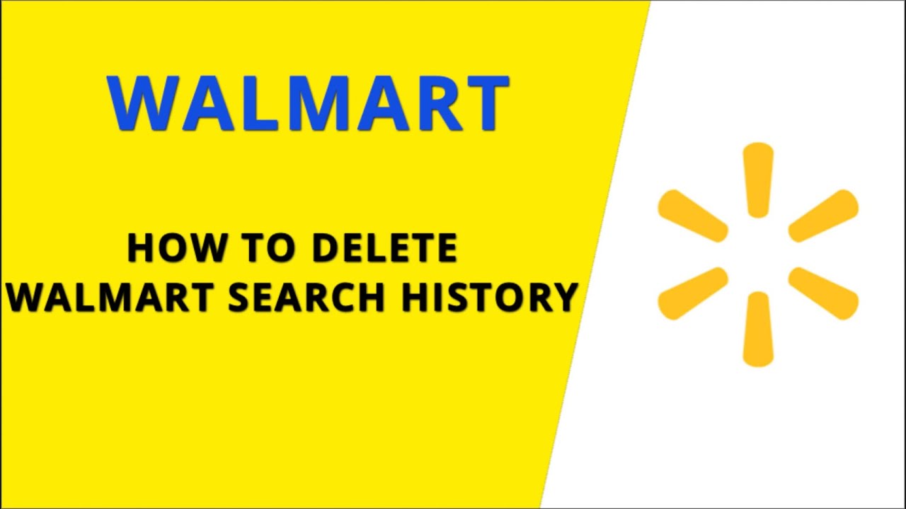 How to delete Walmart search history - YouTube