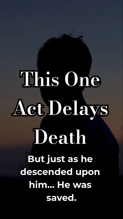 The Angel of Death Was Sent… But One Secret Act Stopped Him #facts