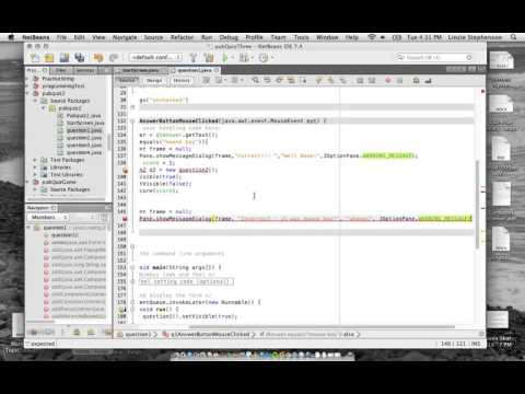 GUI Quiz - Add code to the question