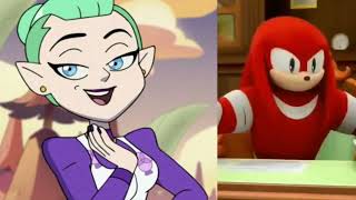 Knuckles rates Disneytoon crushes
