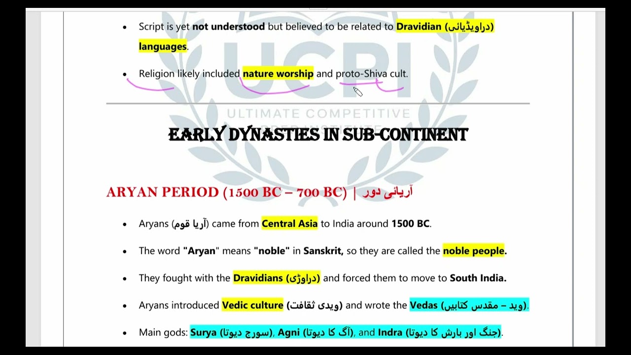 Ancient Civilizations | Pakistan Studies GK Lec #1 | FPSC, PPSC, CSS, PMS | UCPI Competitive Prep