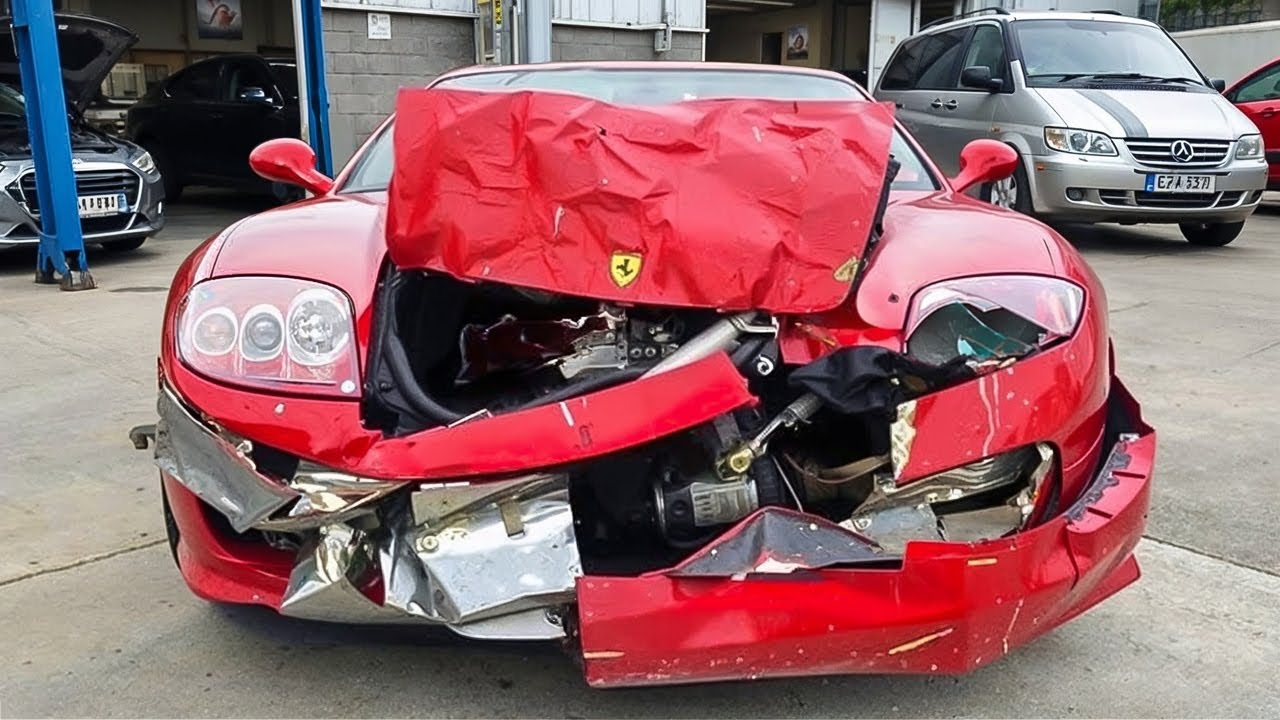 “120 HOURS LATER: THIS DAMAGED FERRARI 575 IS BACK IN ACTION! BY @TUSSIK01” – Video