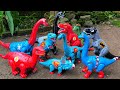 Dinosaur Jurassic World Superhero | T-rex, Brachiosaurus, Triceratops, Superman/ Spiderman eps.11
