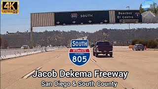 Interstate 805 South | Jacob Dekema Freeway | Interstate 5 Bypass Route | 4K Video