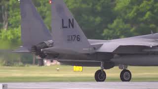 F-15C Eagle Afterburner Take Offs RAF Lakenheath