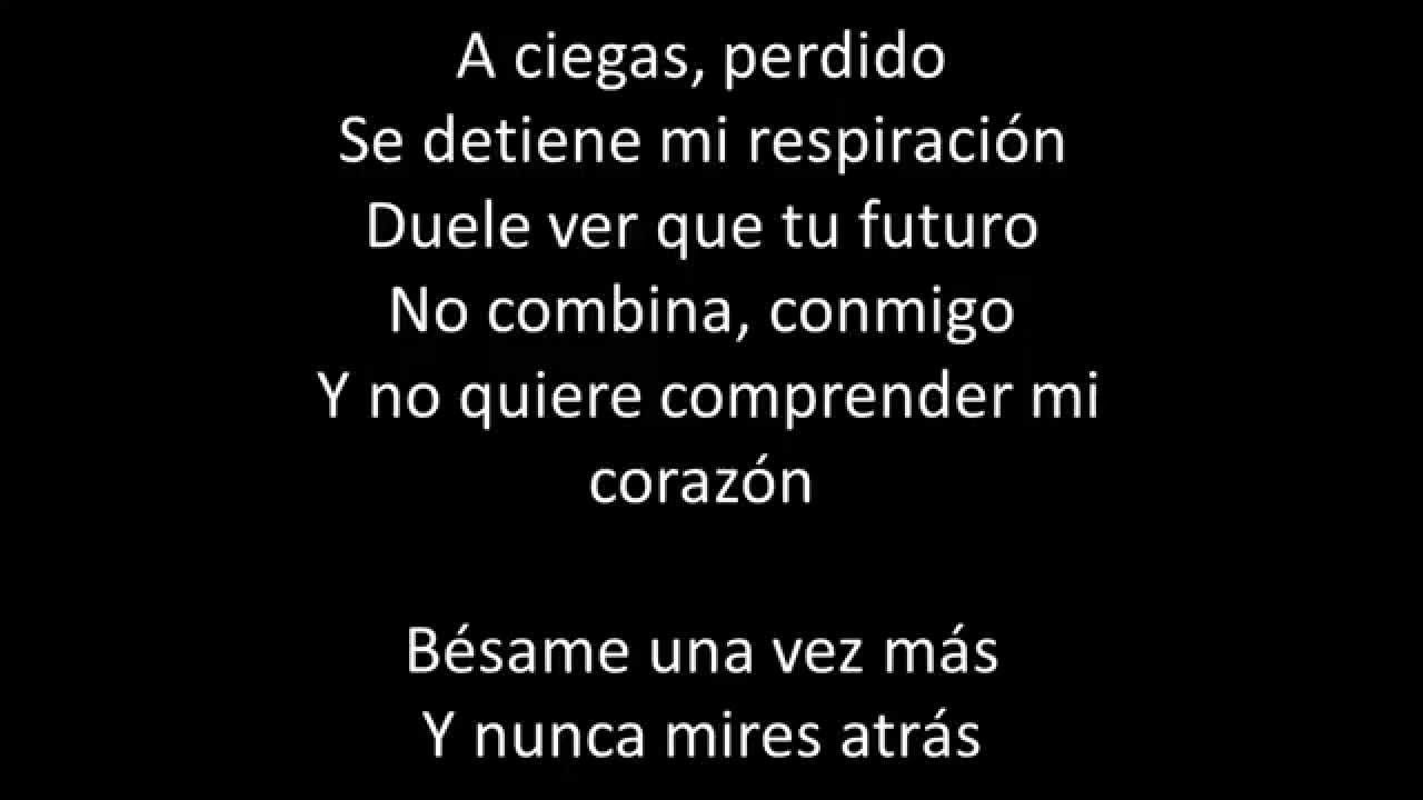 A Ciegas letra