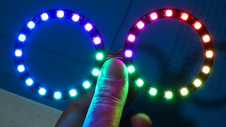 Arduino RGB LED Rings for Halloween Decor    (WS2812)