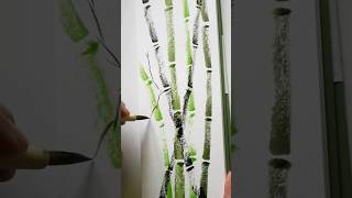 Aquarelle et papier en bambou