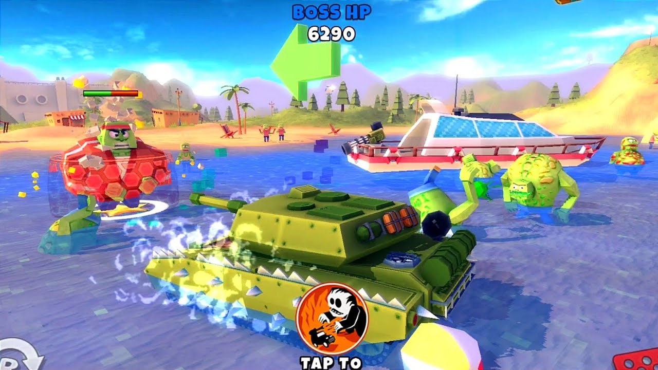 The Indestructible Tank Invades All Valley Zombies | Zombie Offroad ...