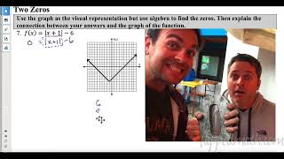 Algebra 2 – 2.5 Absolute Value Functions
